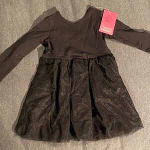 Ruffle Butts Black Long Sleeve Dress